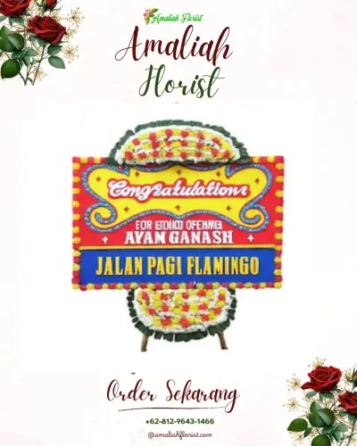 Bunga Papan Congratulation di Telaga Sari